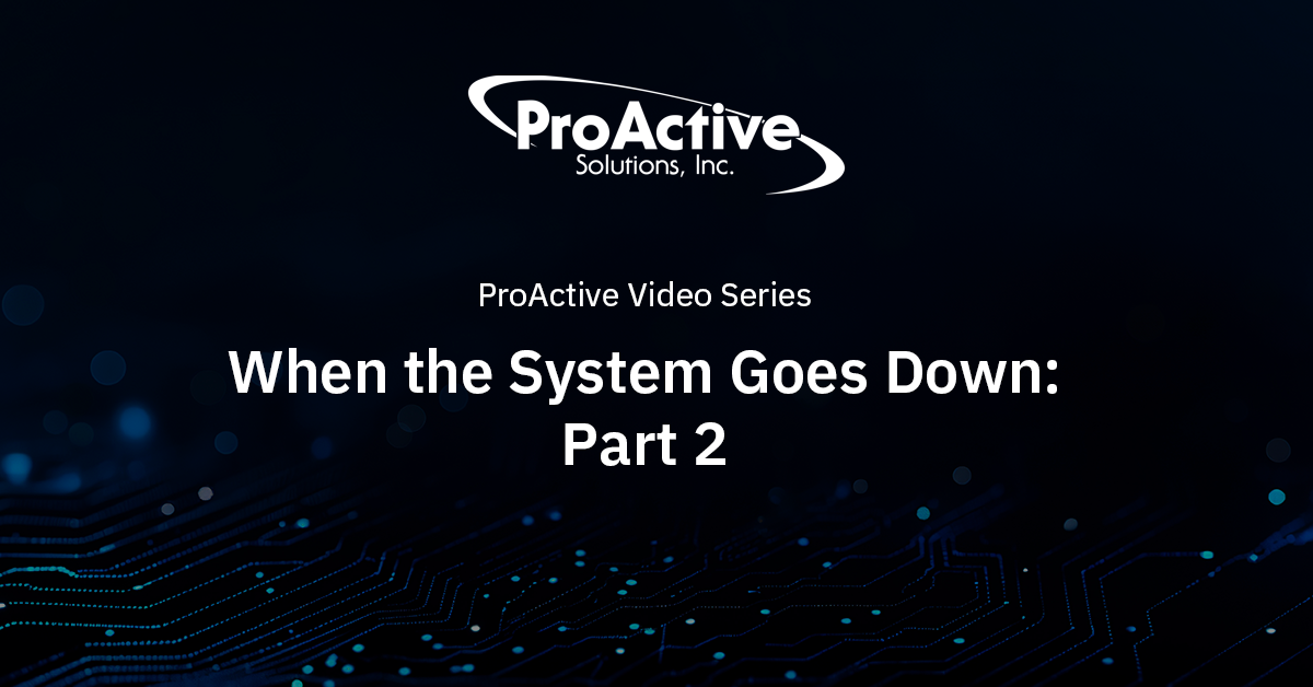 When the System Goes Down Part 2